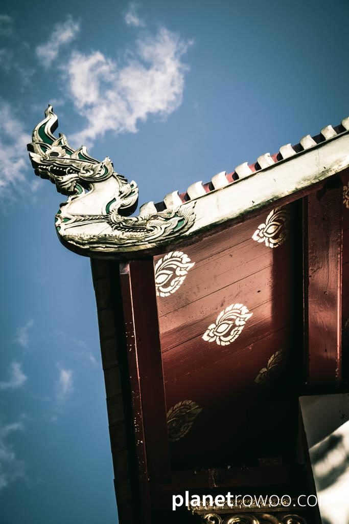 Naga finial at Wat Suan Dok