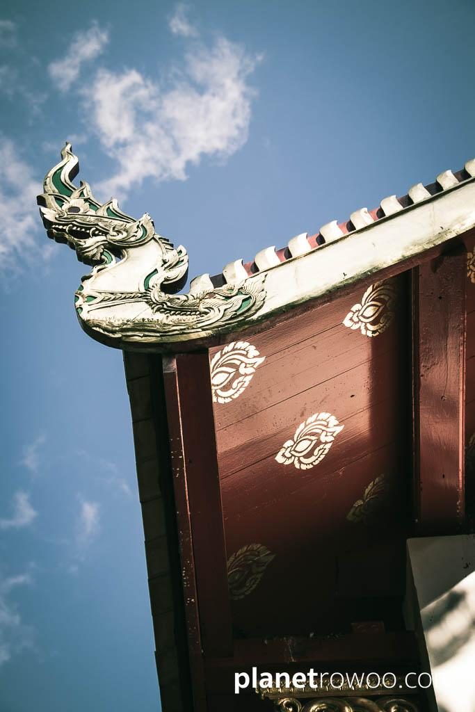 Roof finial at Wat Suan Dok