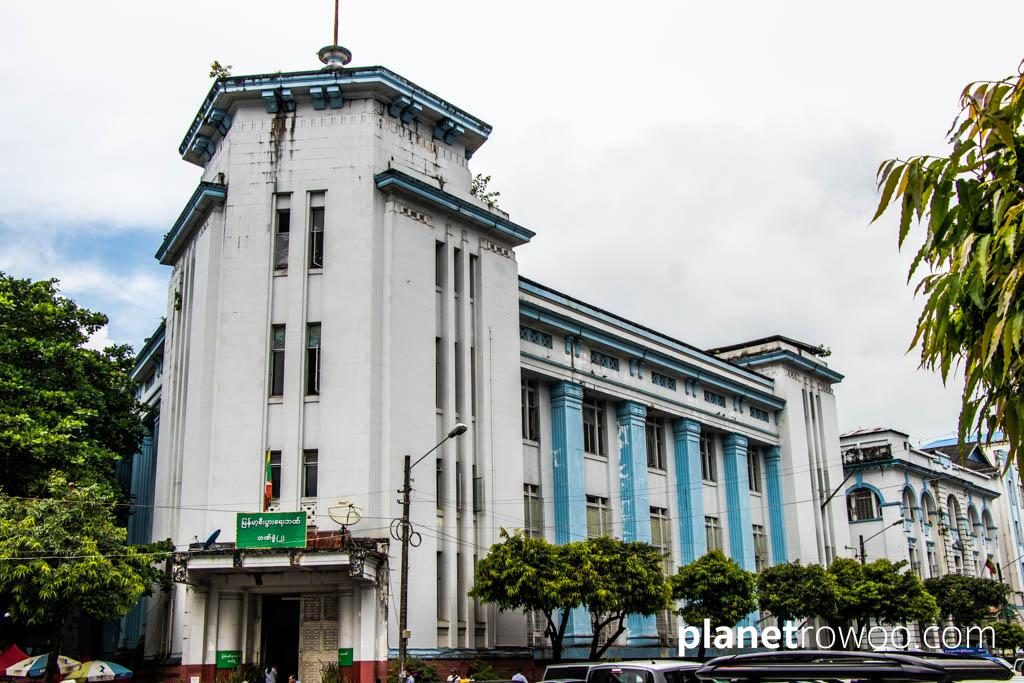 The Art-deco inspired Economic Bank (formerly Chartered Bank), Yangon