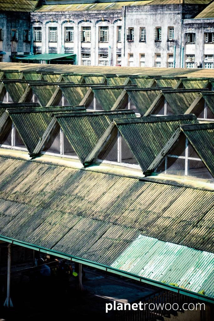 Yangon Central station corrugated roof
