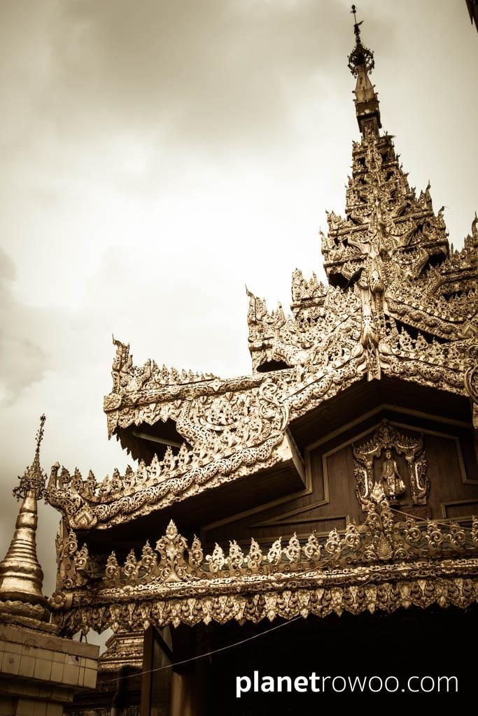 Shrine at the Sule Pagoda, Yangon