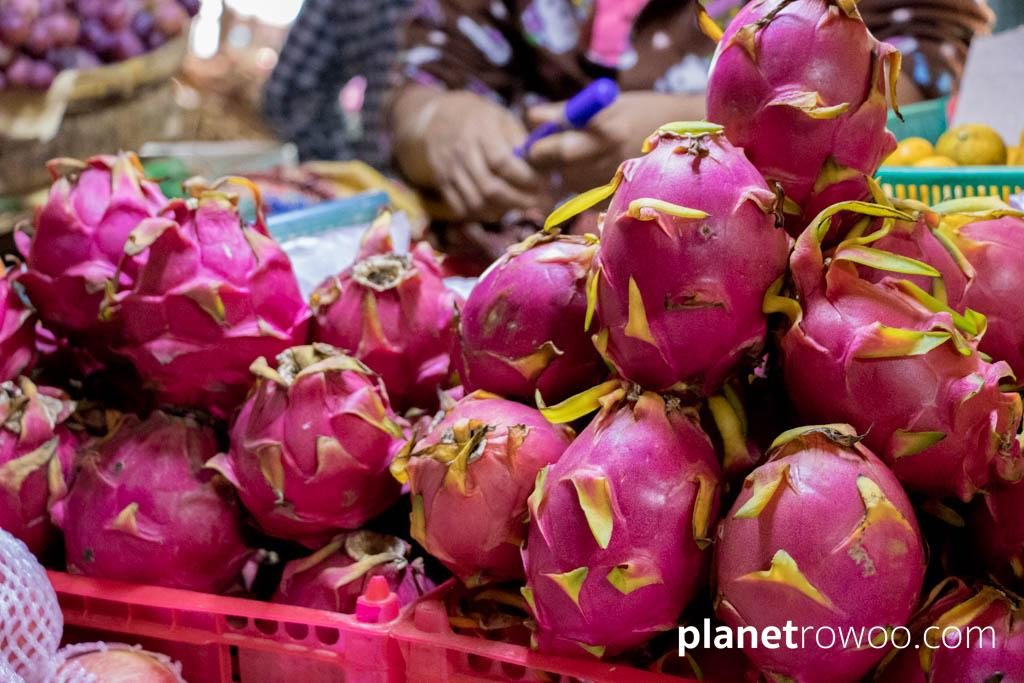 Pitahaya (Dragon fruit) at Nyaung U market