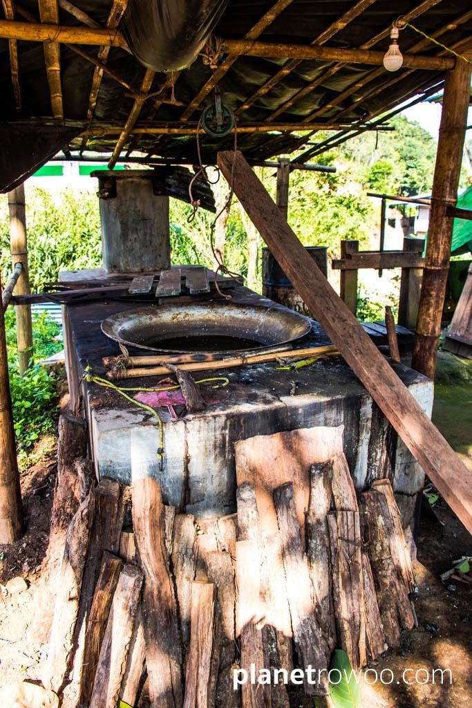 Kalaw village tea processing equipment