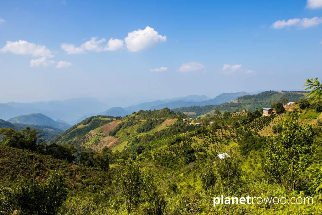 View across the Kalaw hills, Myanmar