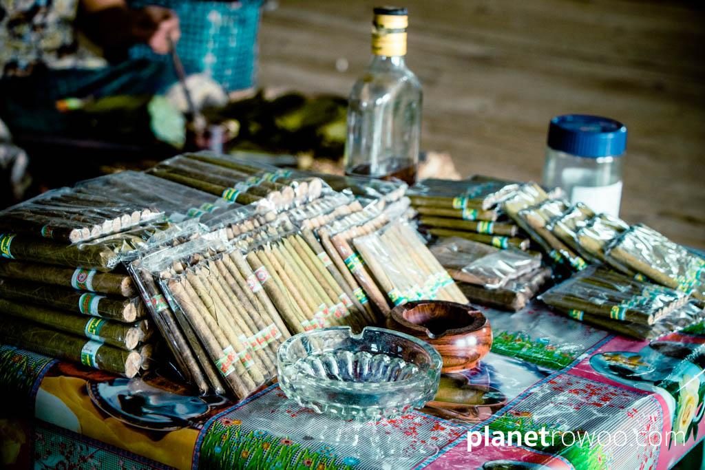 The packaged cheroots, Inle Lake cheroot factory
