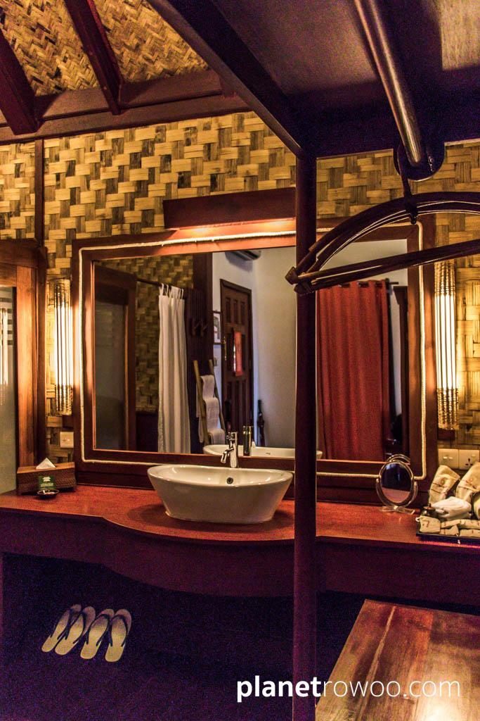 The dressing/washing area in my room, Pristine Lotus Resort