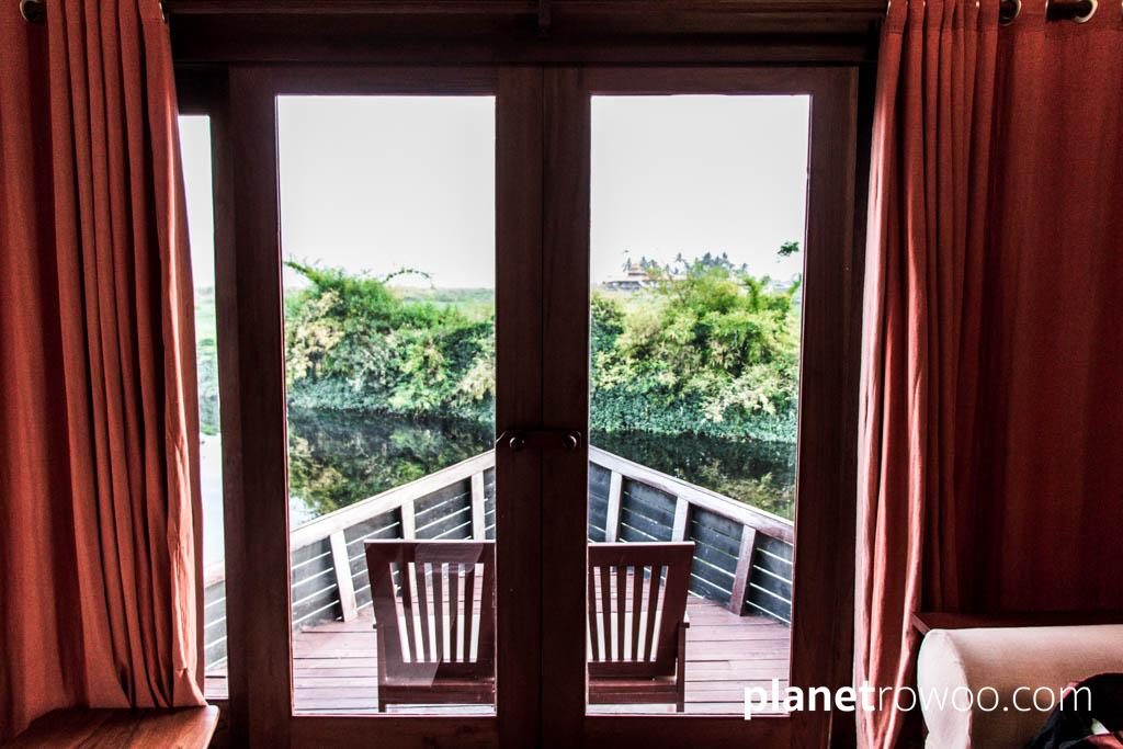 View out to the bow of my 'boat', Pristine Lotus Resort