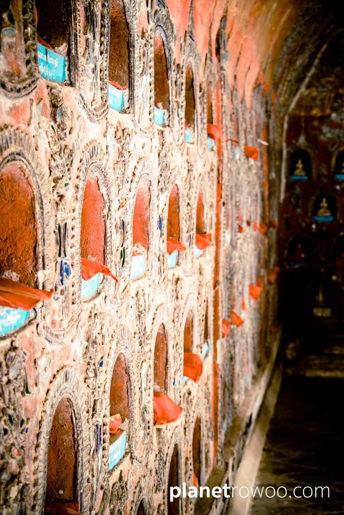 Buddha niches in the Shwe Yan Pyay shrine