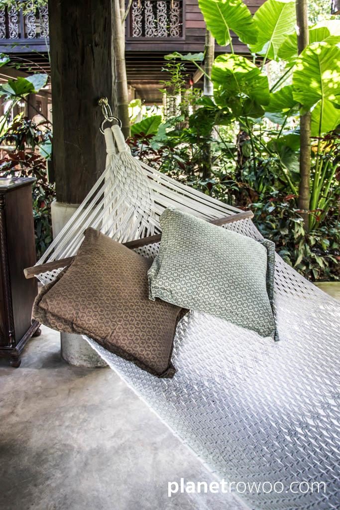 Hammock beneath Rice Barn Villa at the Marndadee