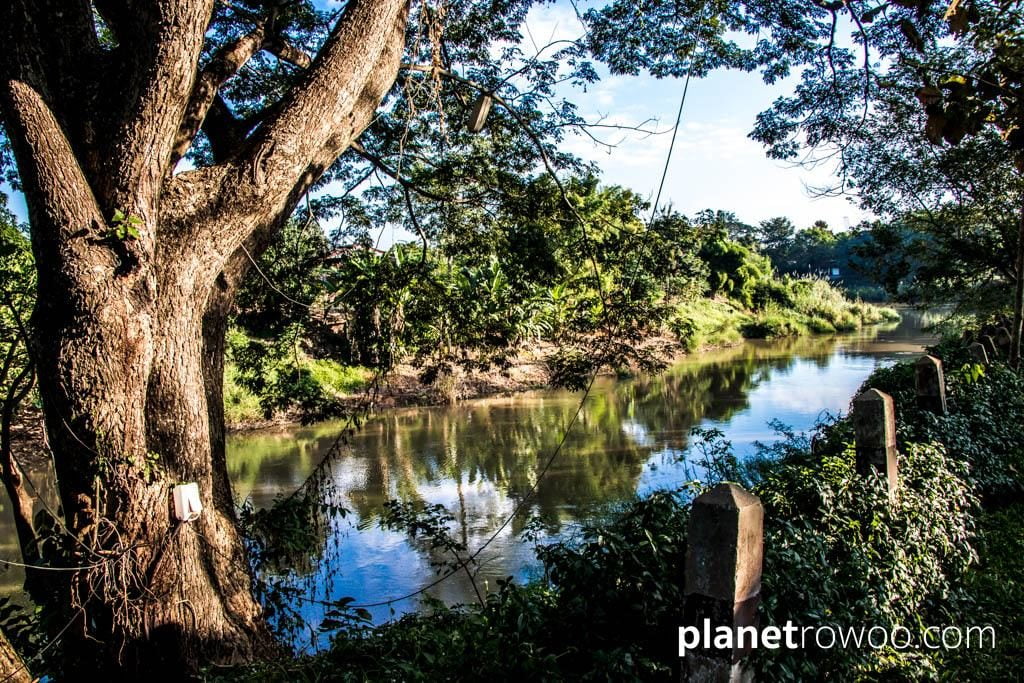 Ping River view from a Rice Barn Villa at the Marndadee