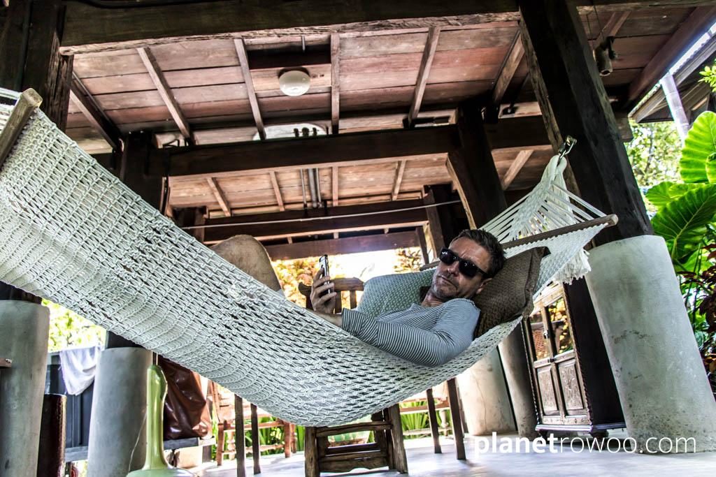 Chilling beneath my Rice Barn Villa