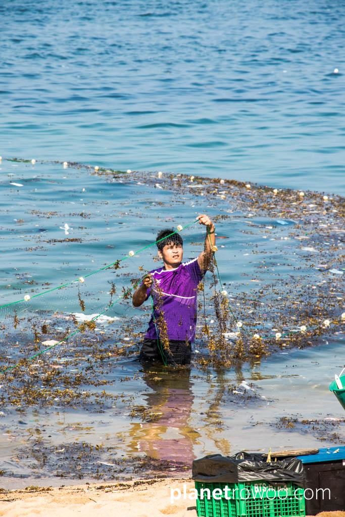 Fisherman, Bophut beach, Koh Samui