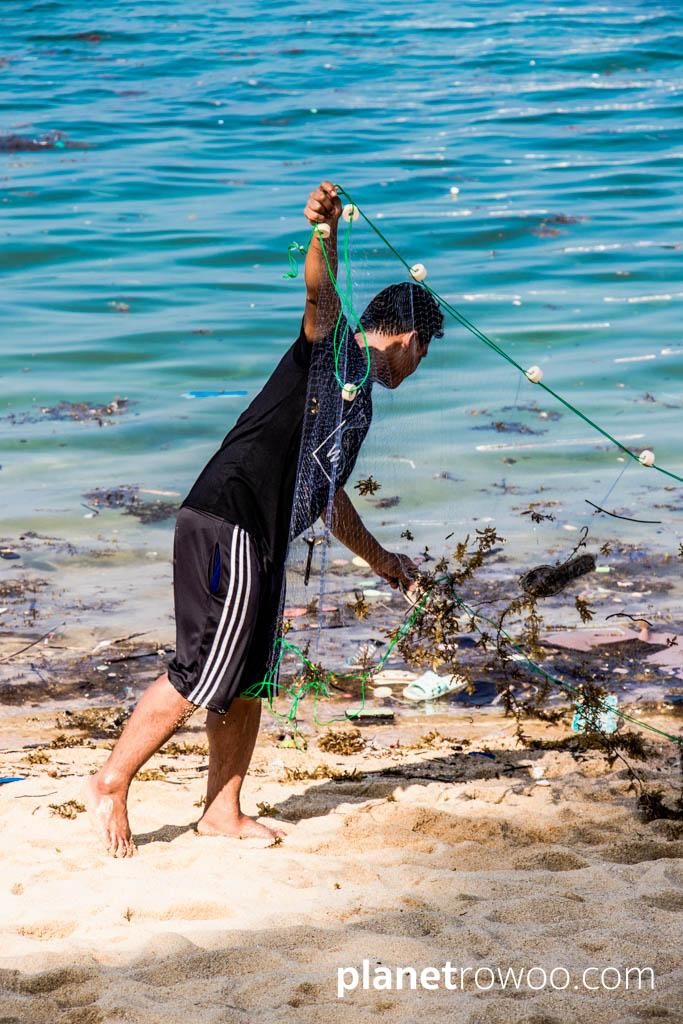 Fisherman, Bophut beach, Koh Samui