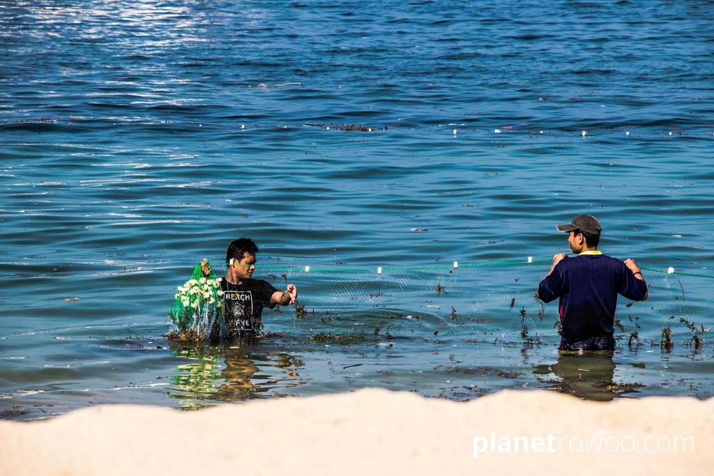 Fishermen, Bophut beach, Koh Samui