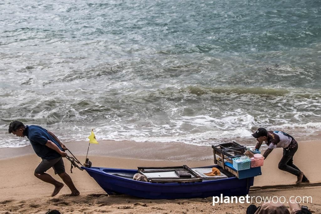 When the sea is too rough for your boat, Bophut, Koh Samui