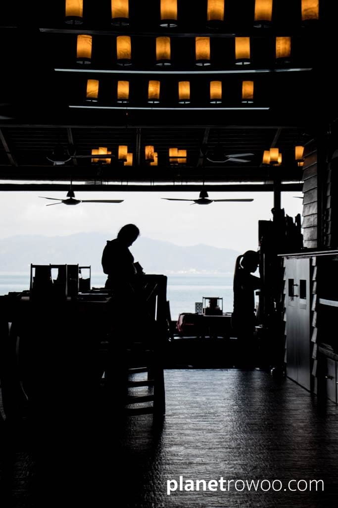 Converted shophouse restaurant overlooking Bophut beach, Fisherman's Village