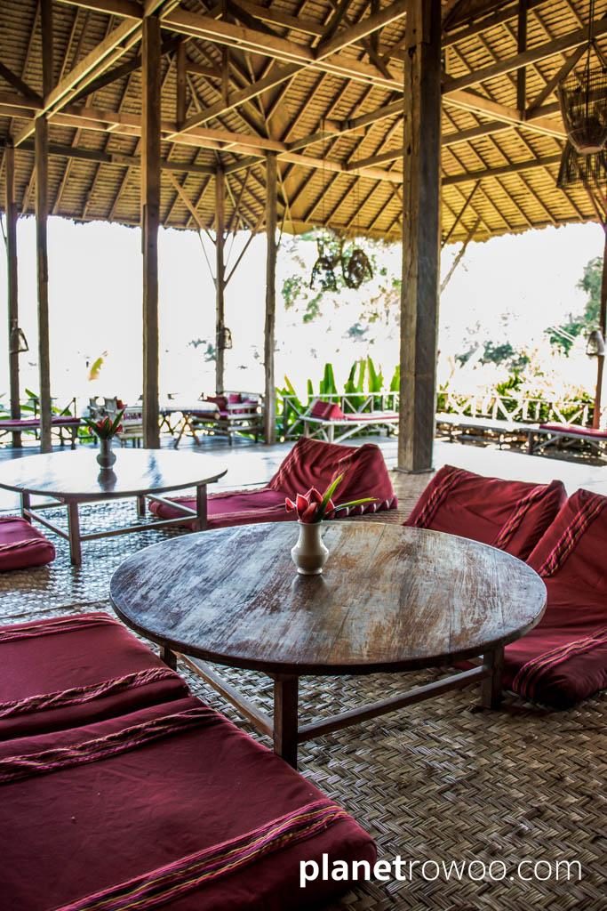 Communal veranda at Lisu Lodge Chiang Mai