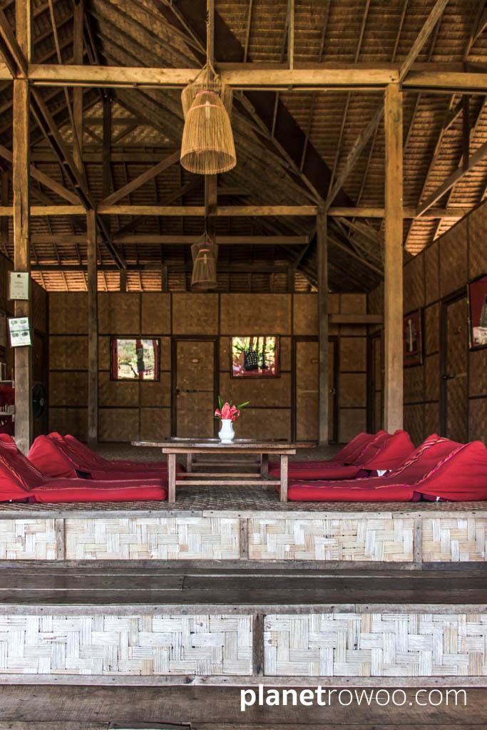 Communal veranda at Lisu Lodge Chiang Mai