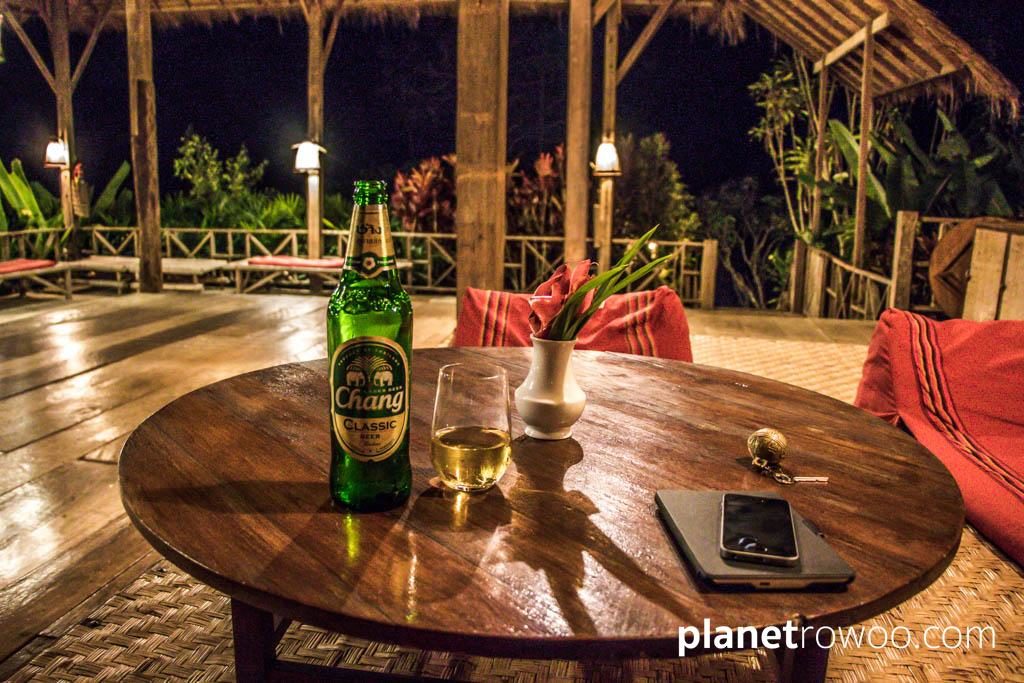 Chilling on the veranda at Lisu Lodge Chiang Mai