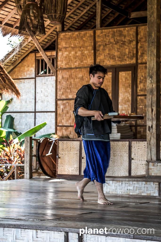 Breakfast is served at Lisu Lodge