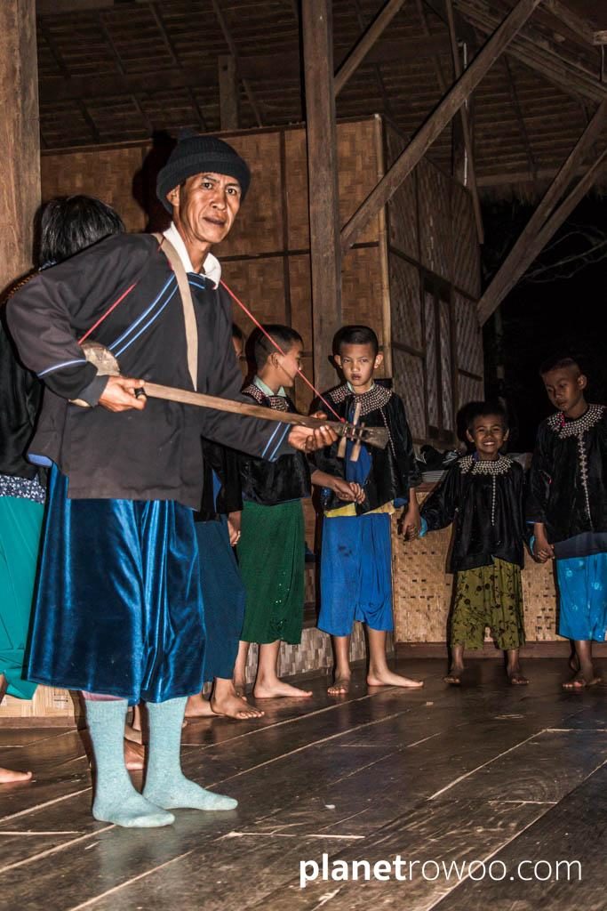 Traditional dance at Lisu Lodge Chiang Mai
