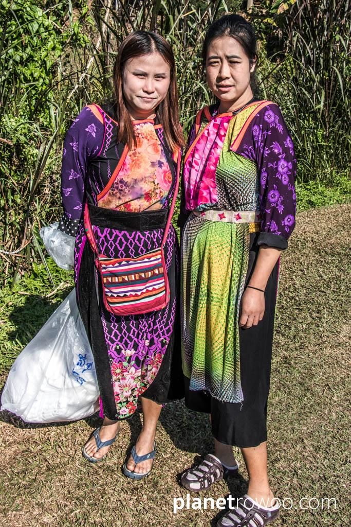 Lisu hill tribe villagers - your hosts at Lisu Lodge