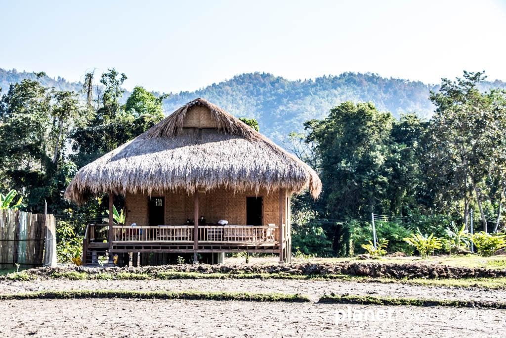 Traditional Lisu architecture at Lisu Lodge Chiang Mai