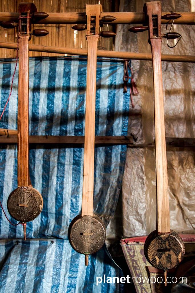 Traditional Lisu hill tribe instruments, Chiang Mai