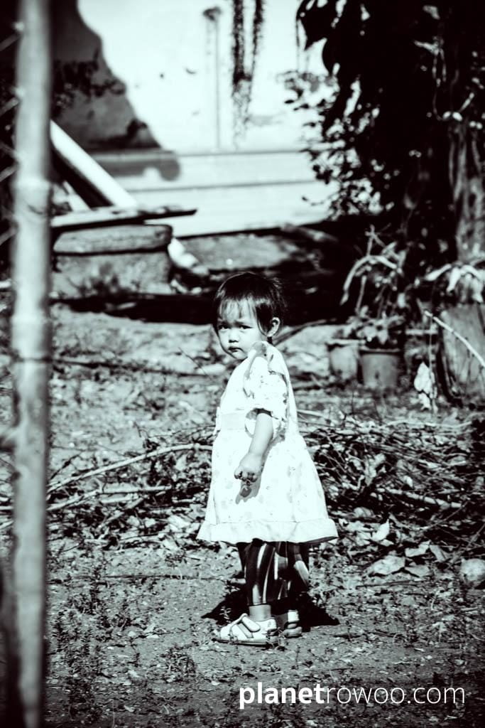 Young Lisu hill tribe village girl