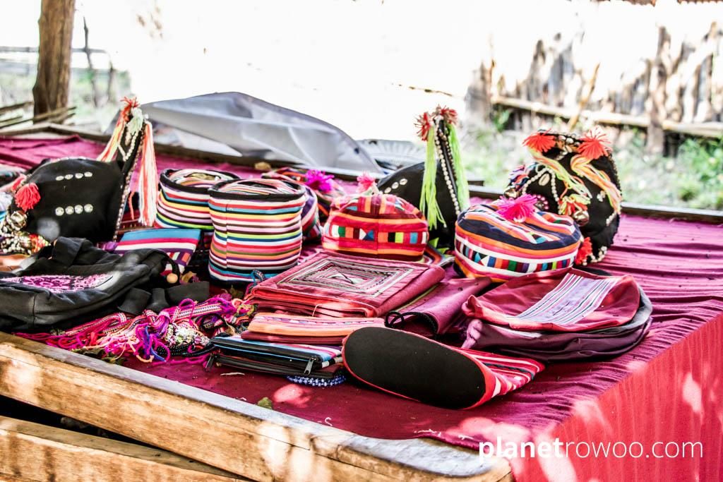 Lisu hill tribe traditional wares for sale