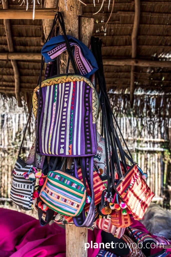 Lisu hill tribe traditional wares for sale