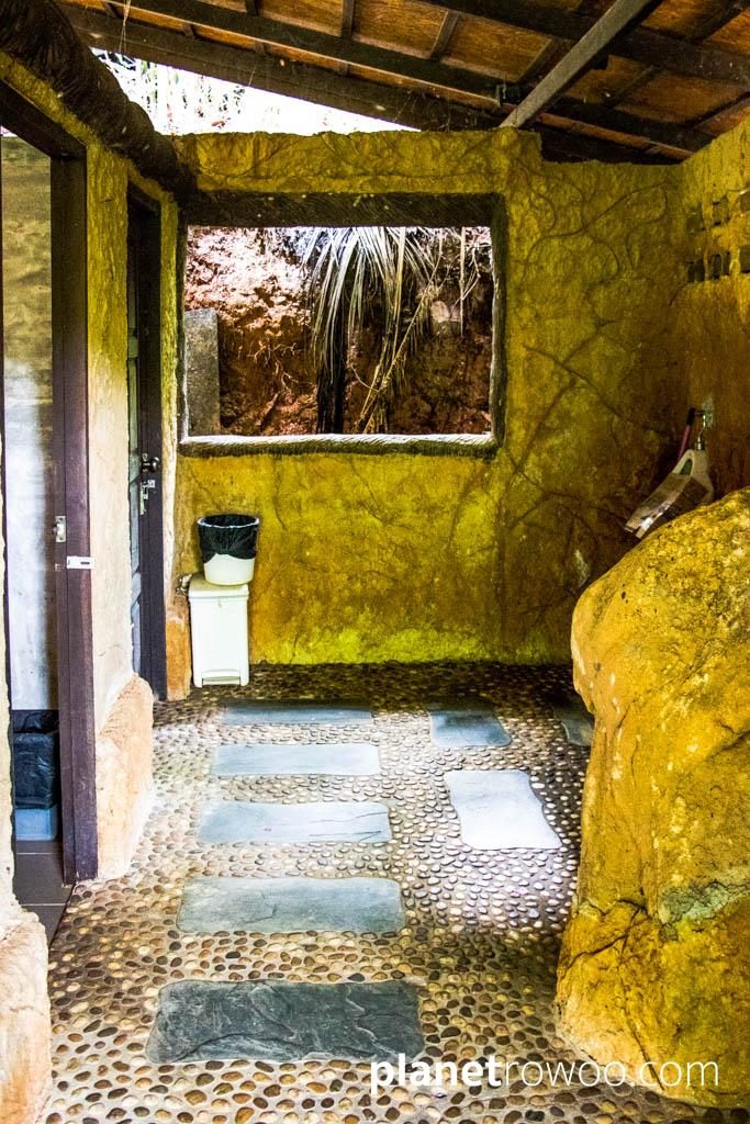 Flintstone style WC's at Na Muang 2 Waterfall, Koh Samui