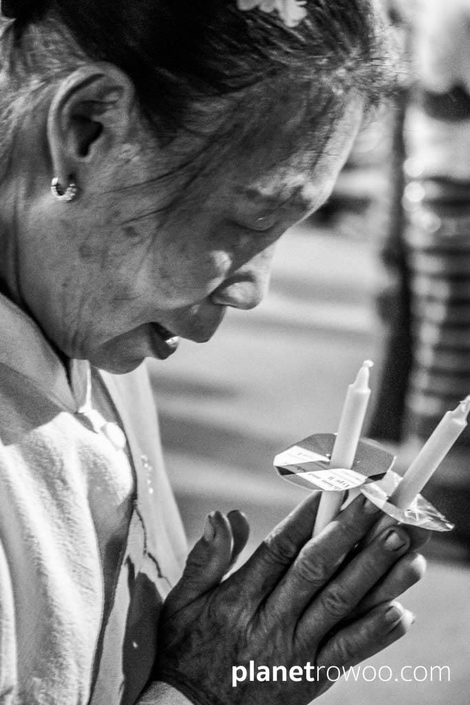 Loy Krathong Traditional Lanna Candle Dance at Three Kings Monument, Chiang Mai