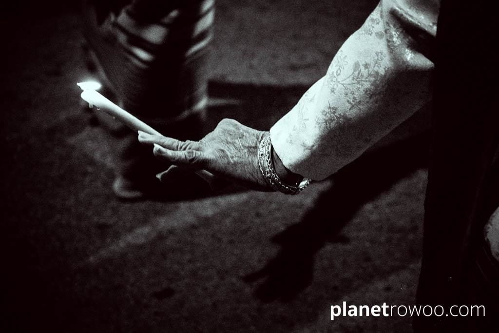 Loy Krathong Traditional Lanna Candle Dance at Three Kings Monument, Chiang Mai