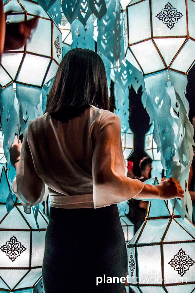 Yee Peng Lantern Displays at Three Kings Monument, Chiang Mai