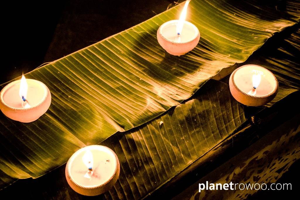 Terracotta Candles at Three Kings Monument, Yee Peng Festival Chiang Mai