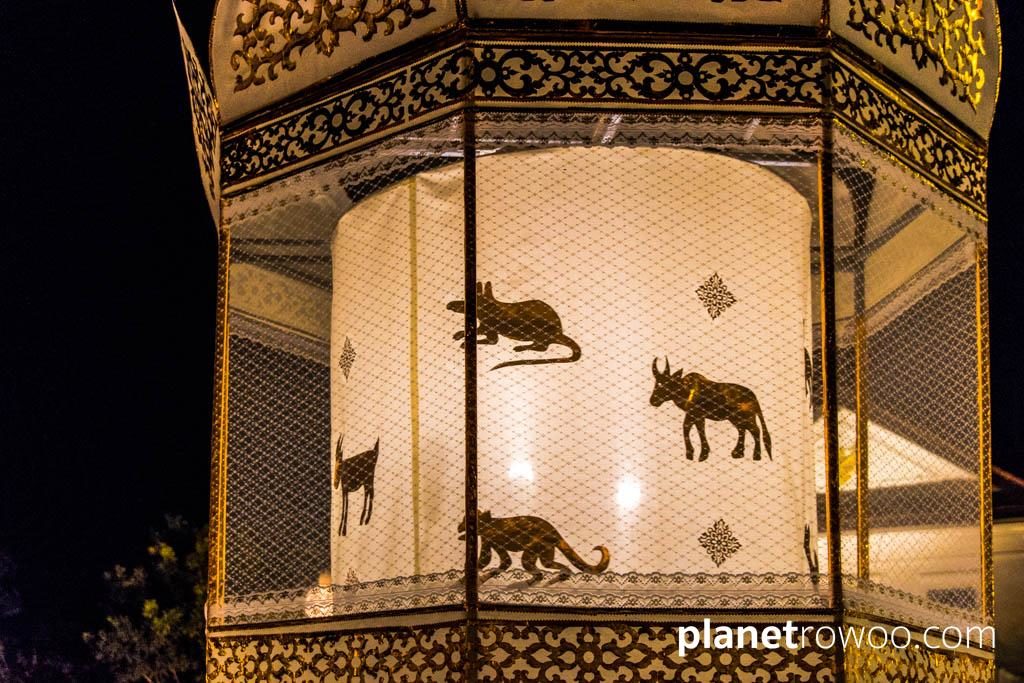 Revolving Lantern at Three Kings Monument, Yee Peng Festival Chiang Mai