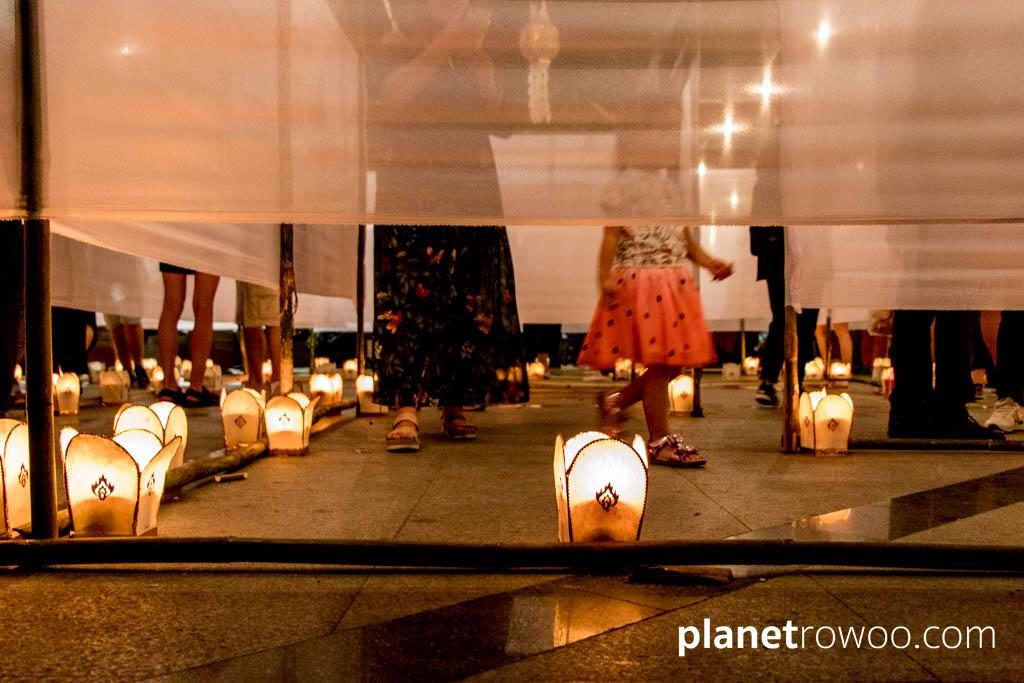 Yee Peng Festival at Three Kings Monument, Chiang Mai