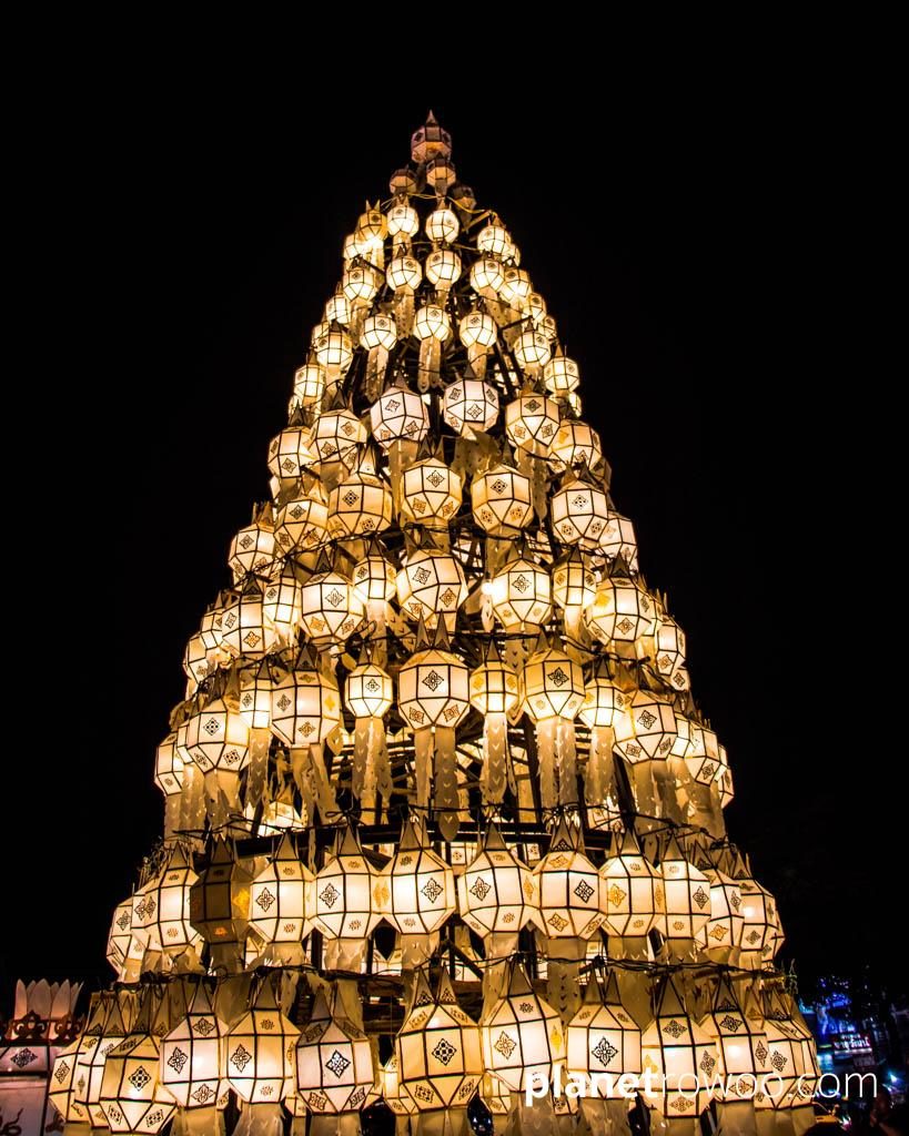 Yee Peng Lantern Festival at Chiang Mai's North Gate