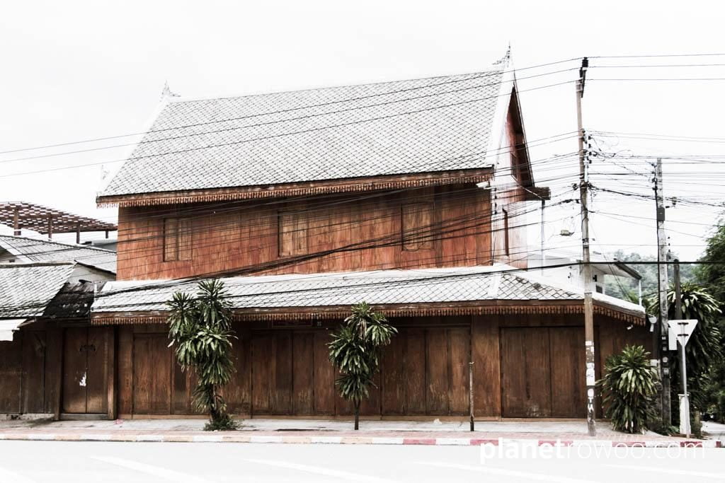 A traditional Laos wooden house in Luang Prabang